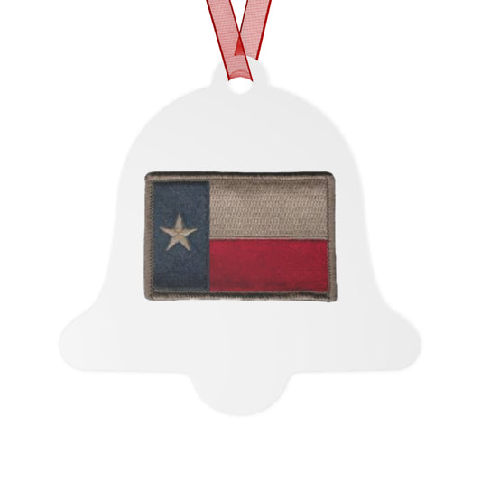 Texas Flag Patch Metal Ornaments