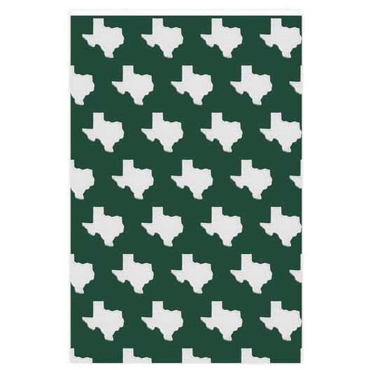 Baylor Green and White Texas  Premium Wrapping Paper