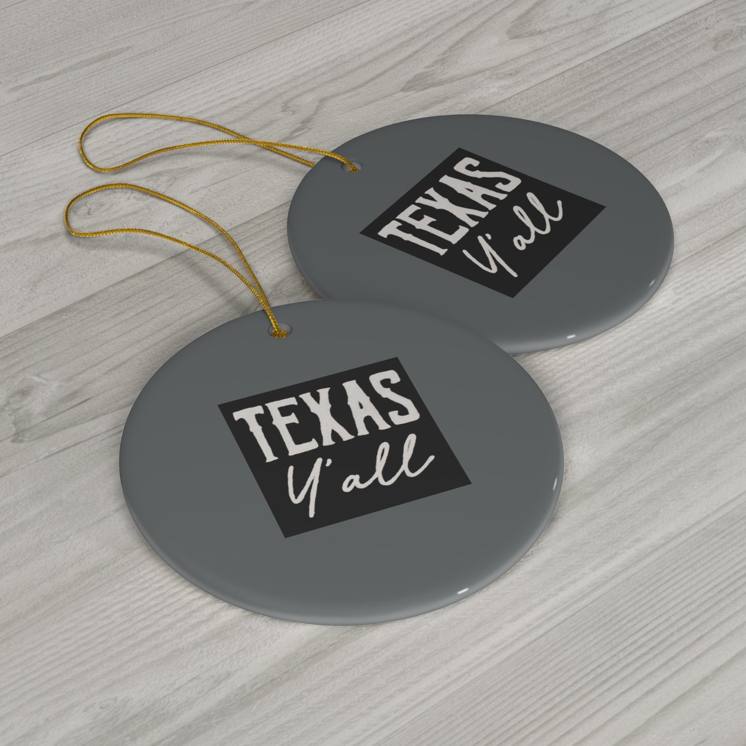 Texas Y’all Ceramic Ornament, 1-Pack