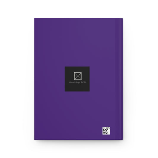 Texas Purple and White Hardcover Journal Matte