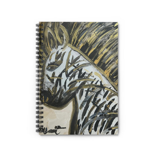 Invisible No More - The Mighty Zebra - Spiral Notebook - Ruled Line