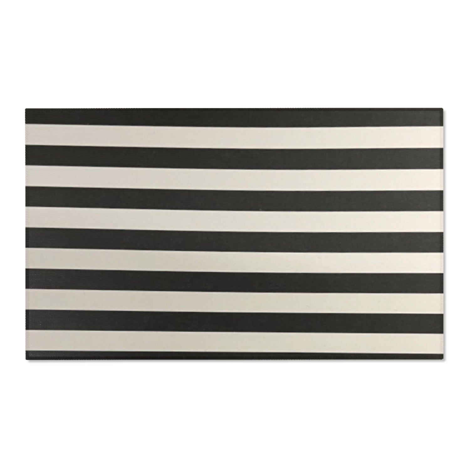 Black and White Striped Area Rugs