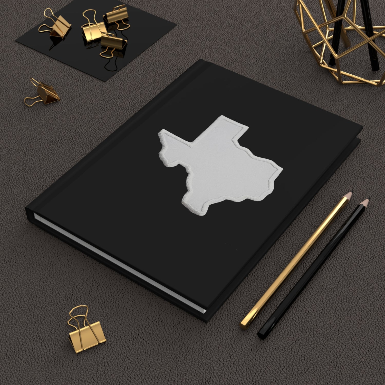 Texas Black and White Hardcover Journal Matte