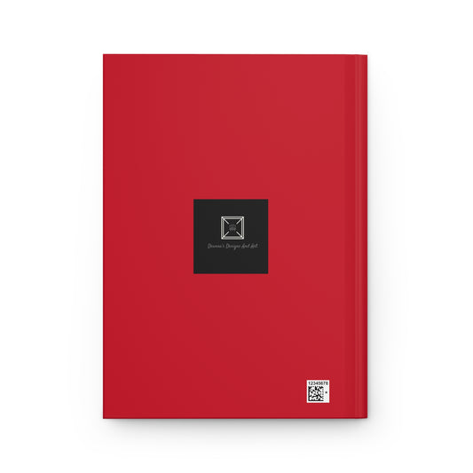 Texas Red and White Hardcover Journal Matte