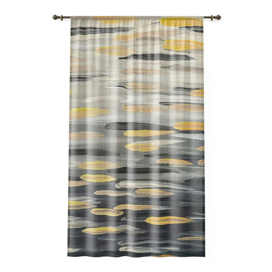 "Zebra Brushstrokes" Window Curtain