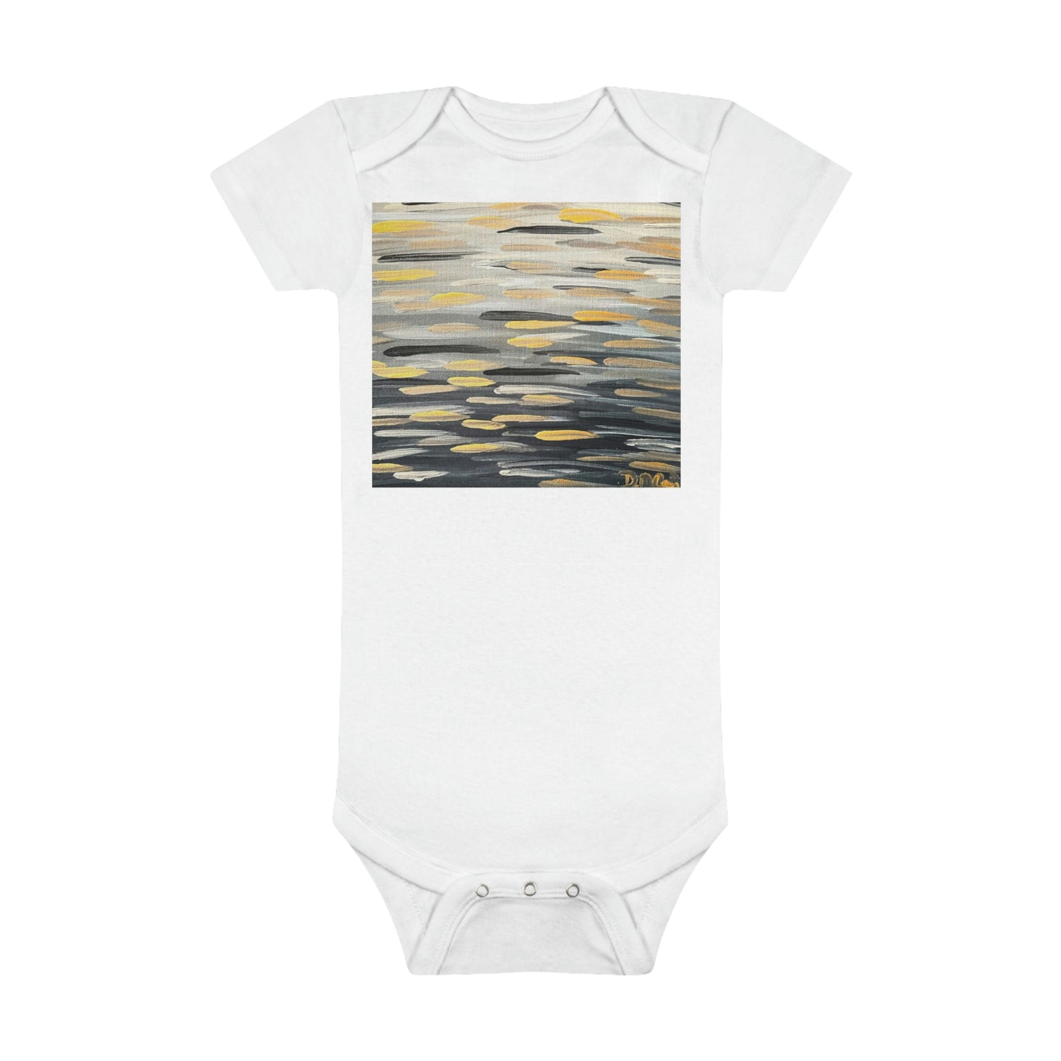 “The Zebra Brushstrokes”  Onesie® Organic Baby Bodysuit