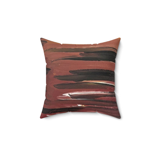 "Reflections"- Faux Suede Square Pillow