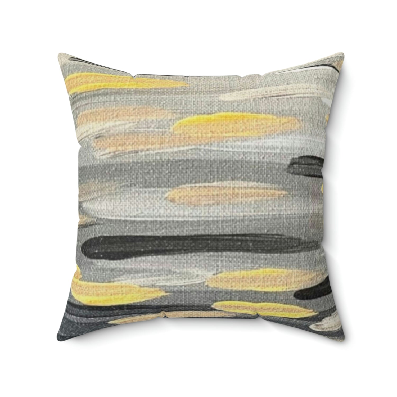 "Zebra Brushstrokes" Spun Polyester Square Pillow