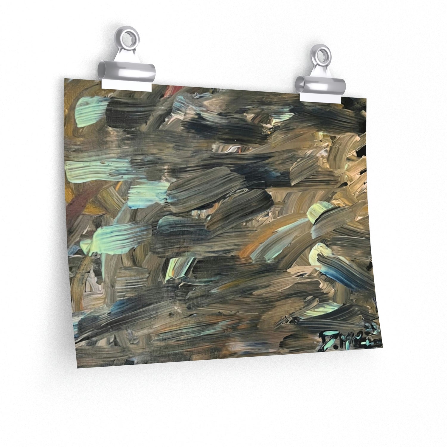 Brushstrokes For Chase Original Abstract Artwork by Deanna Caroon Premium Matte horizontal posters