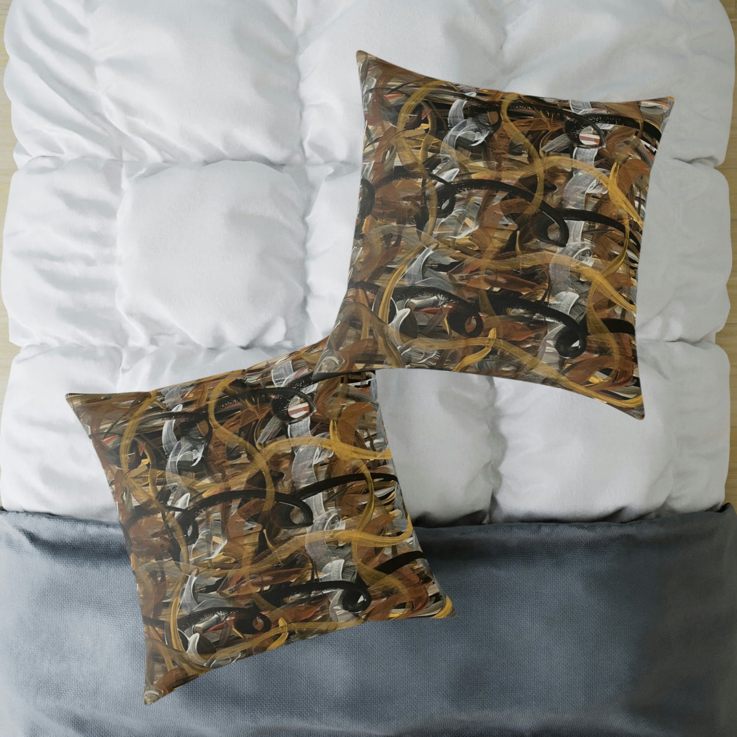 Metallic Loops Spun Polyester Pillow