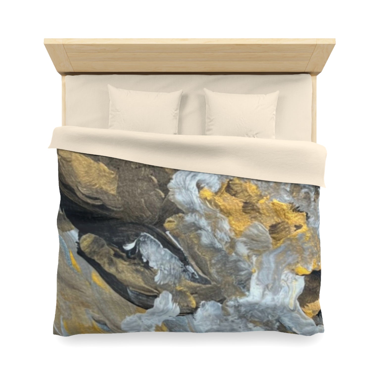 "Strength" Abstract- Microfiber Duvet Cover
