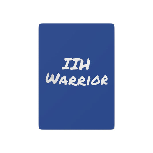 IIH Warrior Blue and White Custom Poker Cards
