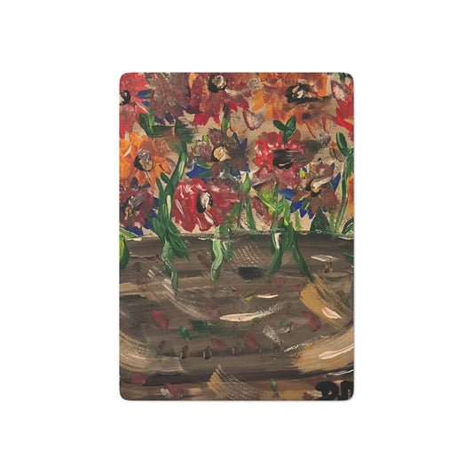 The Happy Flowers Custom Poker Cards