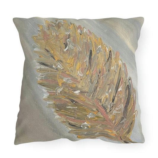 The Golden Leaf” Outdoor Pillows