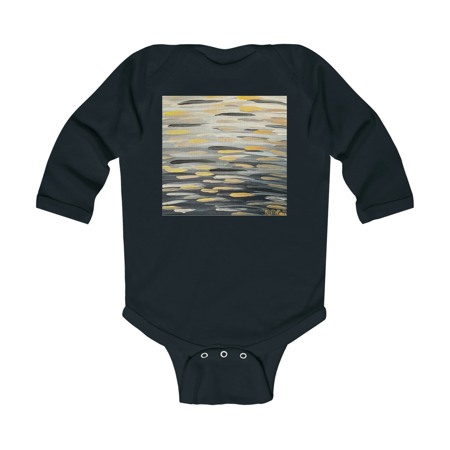 “The Zebra Brushstrokes”  Infant Long Sleeve Bodysuit