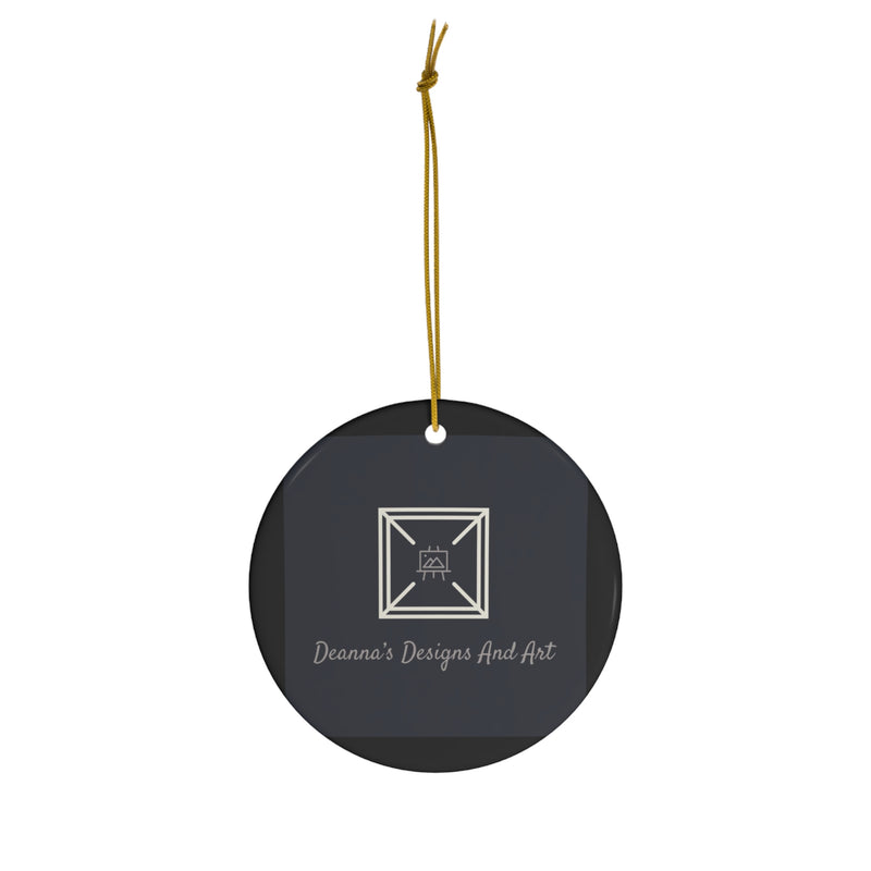 Deanna’s Designs and Art Logo Ceramic Ornament, 4 Shapes