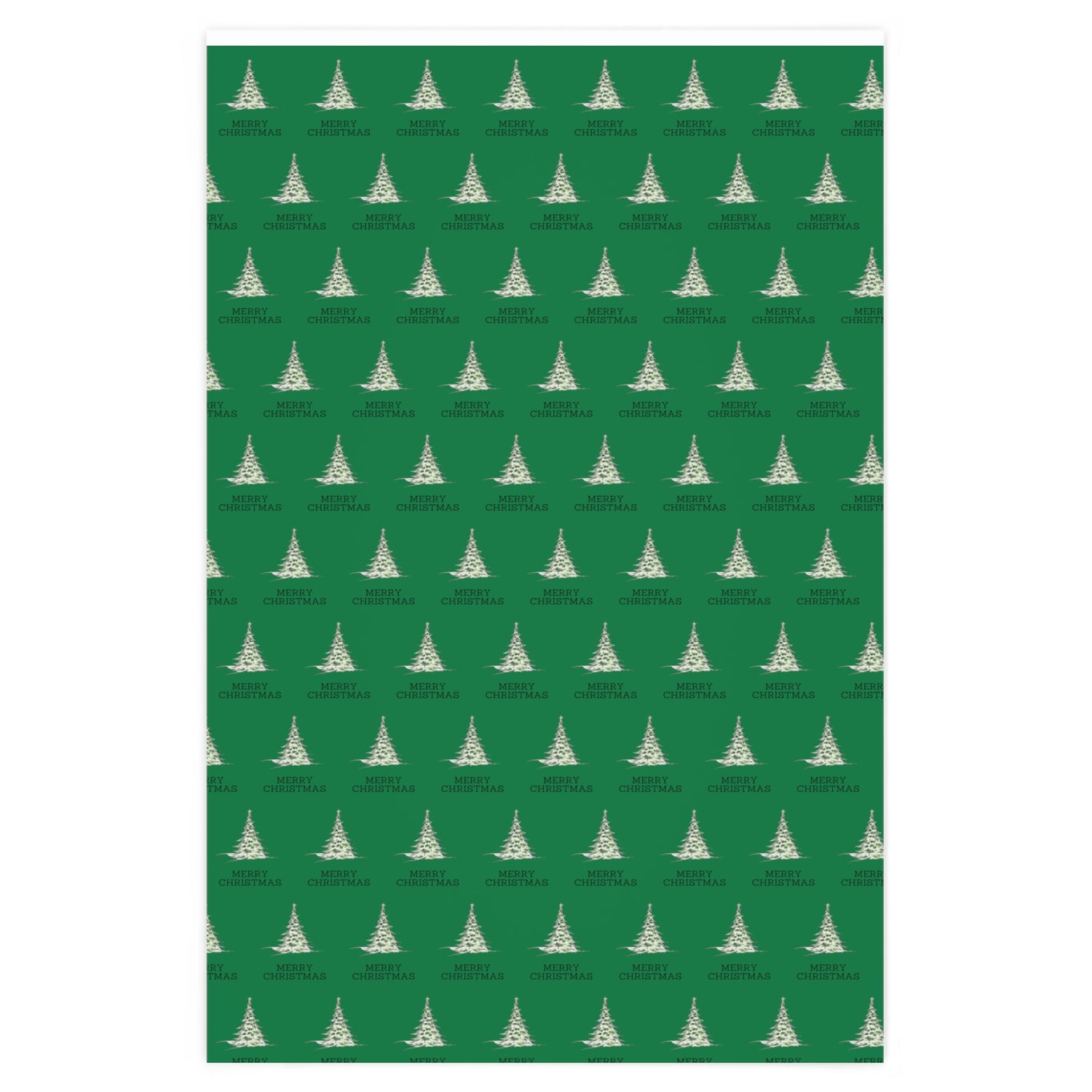Evergreen Merry Christmas Wrapping Paper