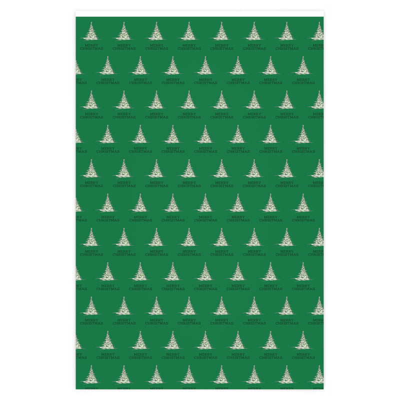 Evergreen Merry Christmas Wrapping Paper
