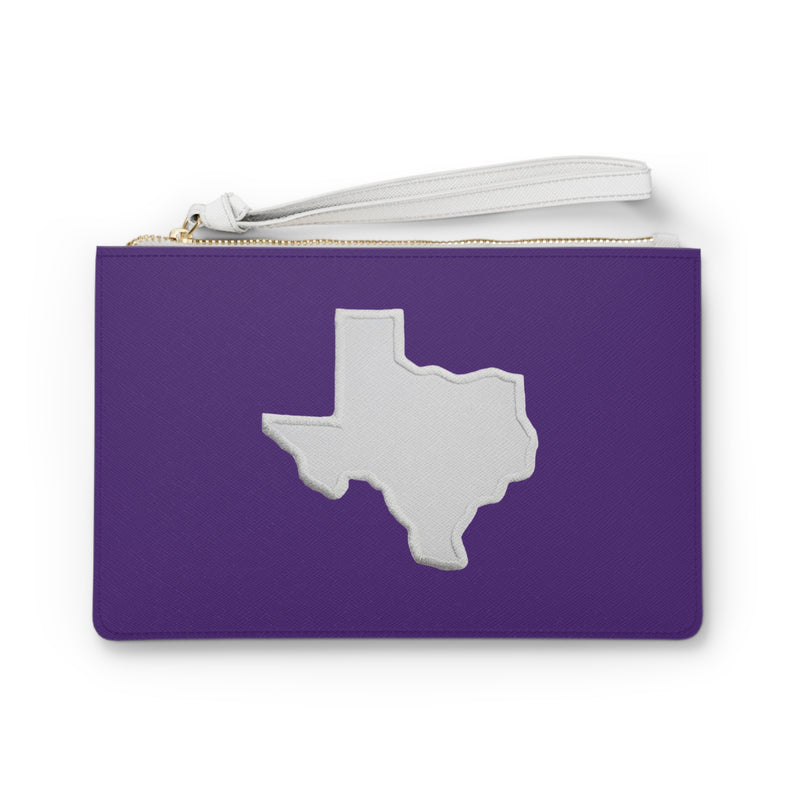 Have a Horned Frog of a Purple Day Texas Clutch Bag