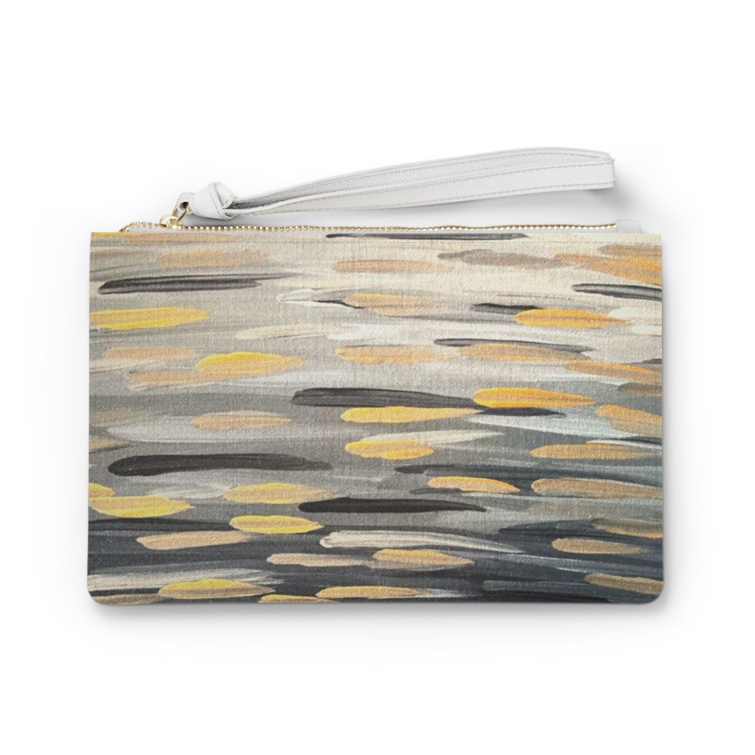 Zebra Brushstrokes Clutch Bag