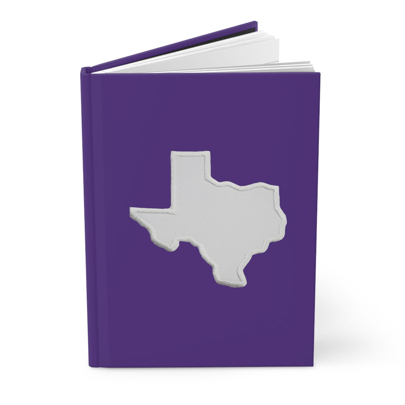 Texas Purple and White Hardcover Journal Matte