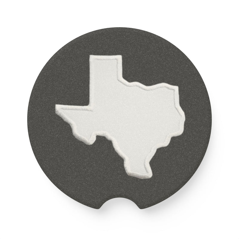 Texas Black Soapstone Car Coaster