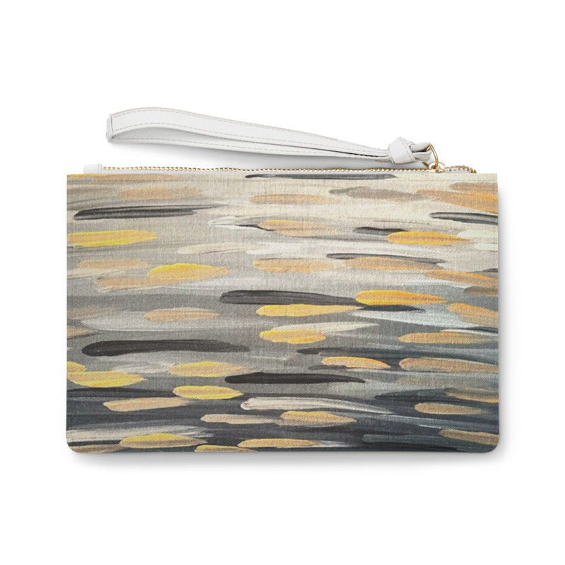 Zebra Brushstrokes Clutch Bag