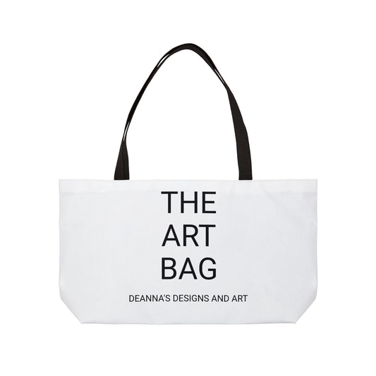 The White Art Bag  by Deanna’s Designs and Art Weekender Tote Bag