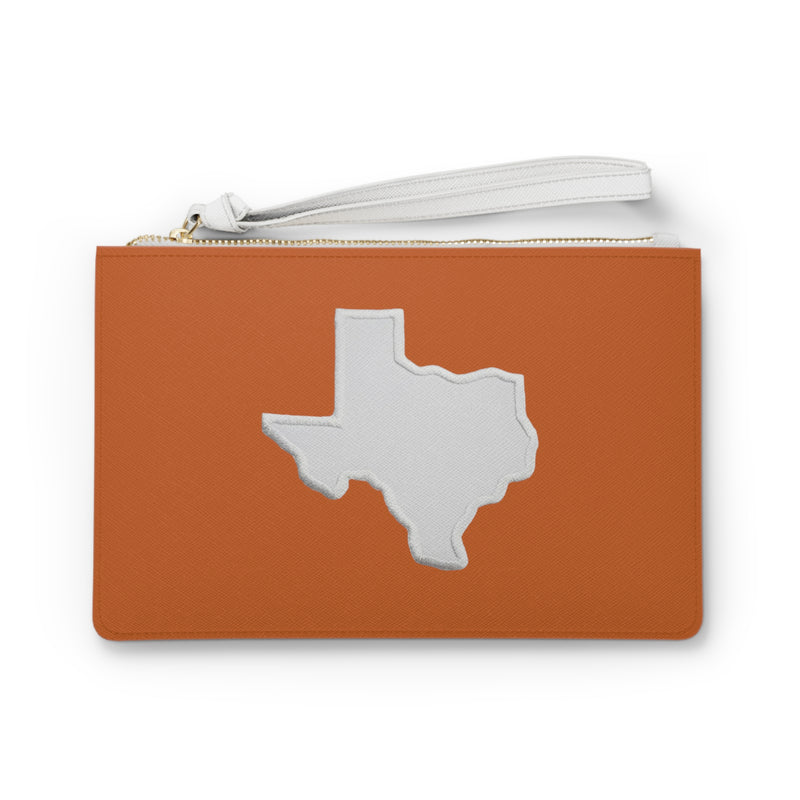 Burnt Orange, Texas  Clutch Bag