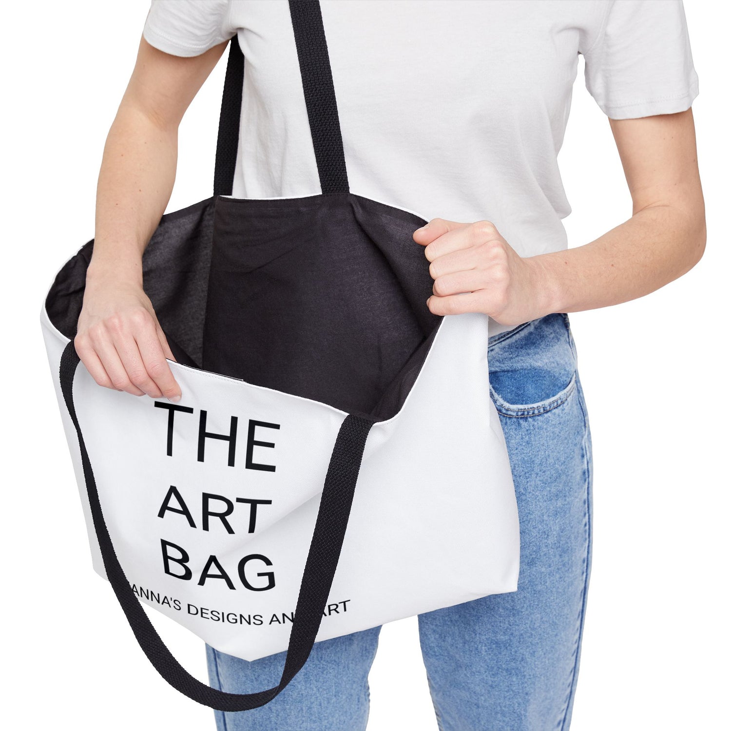 The White Art Bag  by Deanna’s Designs and Art Weekender Tote Bag