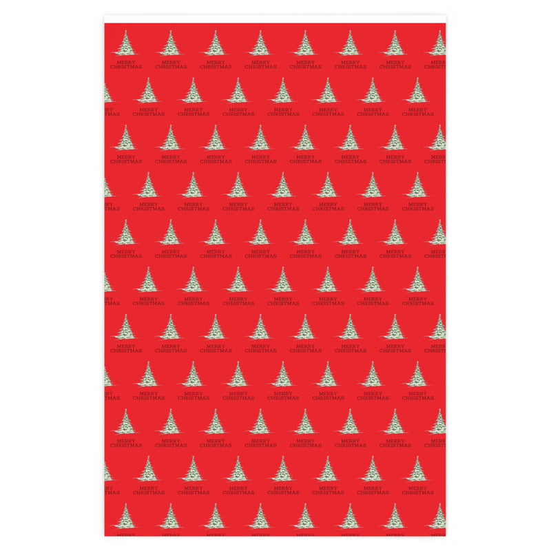 Cardinal Red Merry Christmas Wrapping Paper