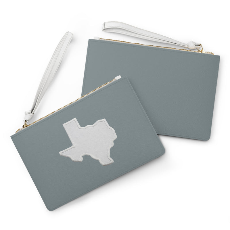 Dallas, Texas Silver Clutch Bag