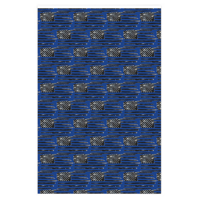 ‘Mercia on Blue background Premium Wrapping Paper