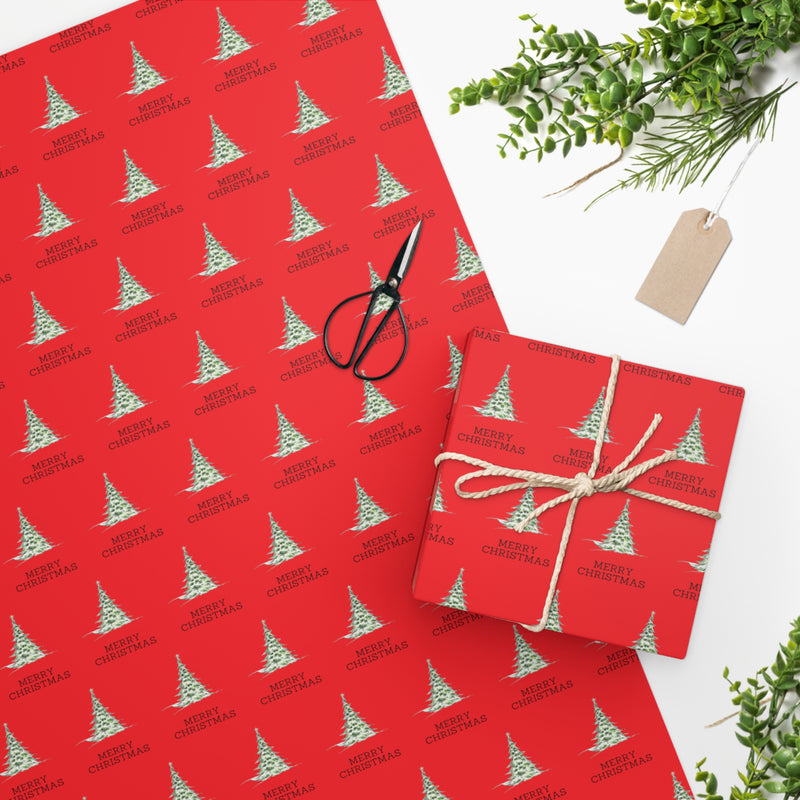 Cardinal Red Merry Christmas Wrapping Paper
