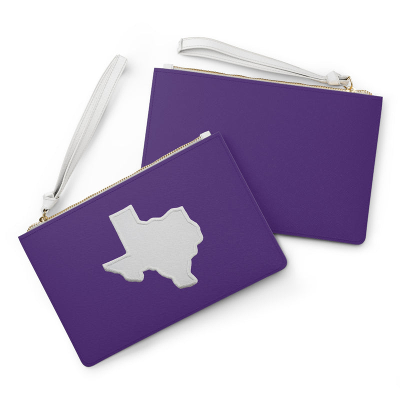 Have a Horned Frog of a Purple Day Texas Clutch Bag