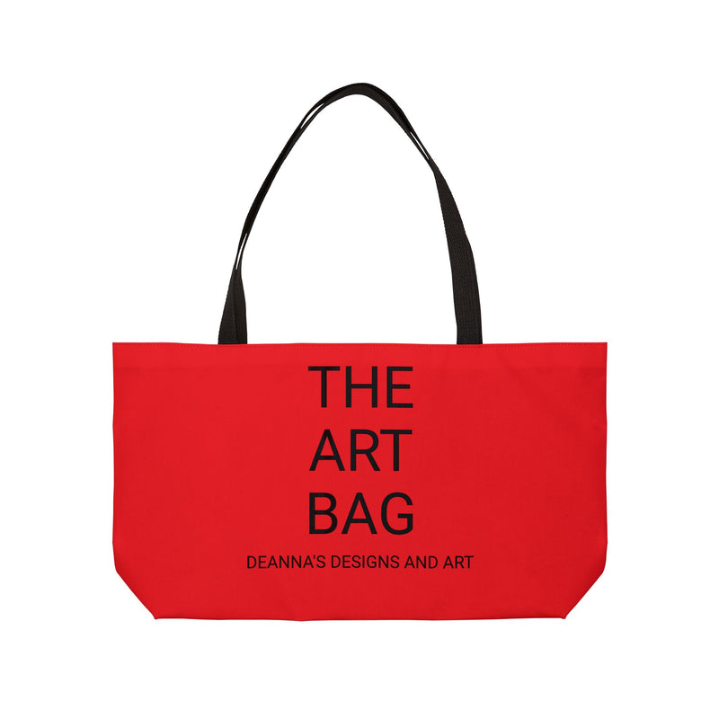 The Red Art Bag by Deanna’s Designs and Art Weekender Tote Bag