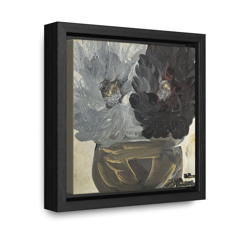 “The Healing Peonies” Fine Art by Deanna Caroon Gallery Canvas Wraps, Square Frame