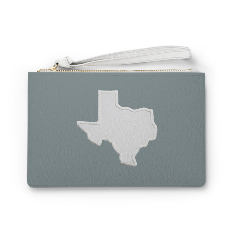 Dallas, Texas Silver Clutch Bag