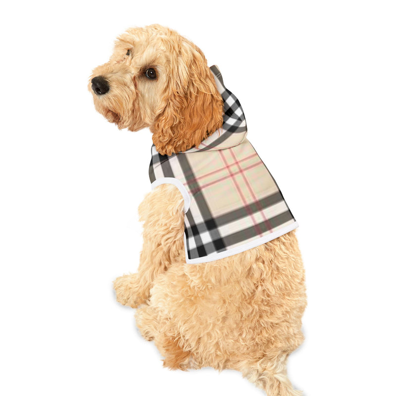 The Classic - Tan Plaid Pet Hoodie