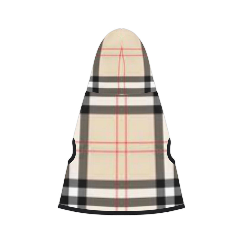 The Classic - Tan Plaid Pet Hoodie