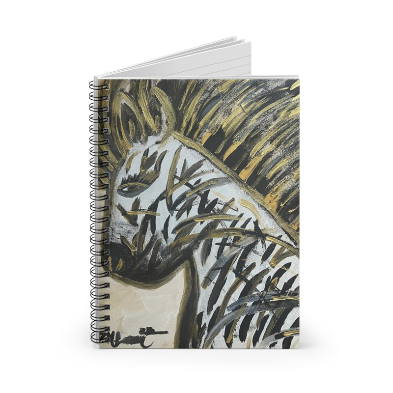 Invisible No More - The Mighty Zebra - Spiral Notebook - Ruled Line