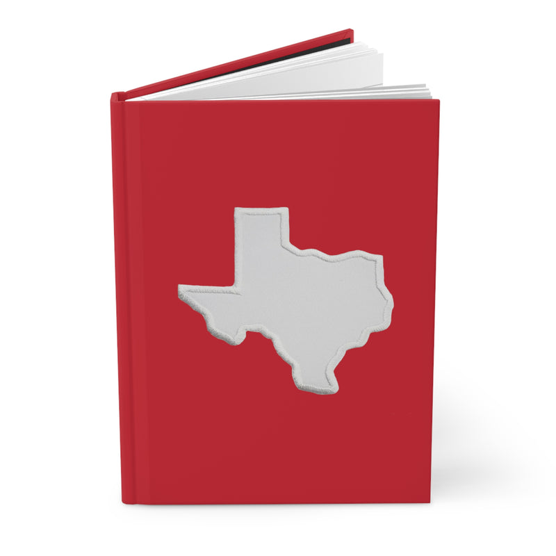Texas Red and White Hardcover Journal Matte