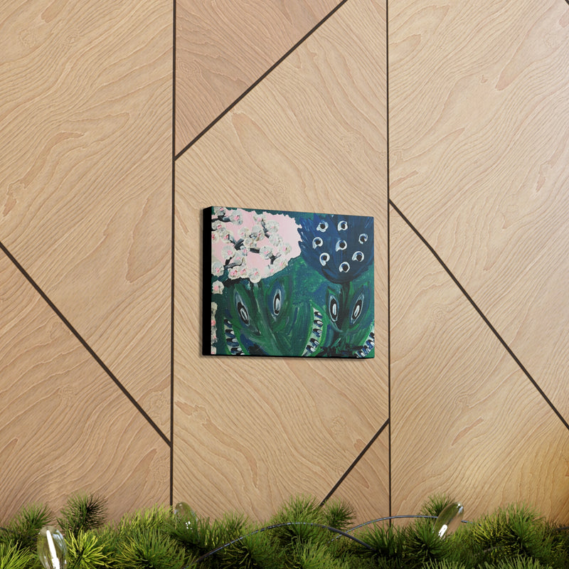 Plum Blossoms and Peacock Dreams” Fine Art by Deanna Caroon Canvas Gallery Wraps