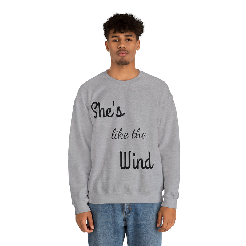 She's Like The Wind -1 Unisex Heavy Blend™ Crewneck Sweatshirt