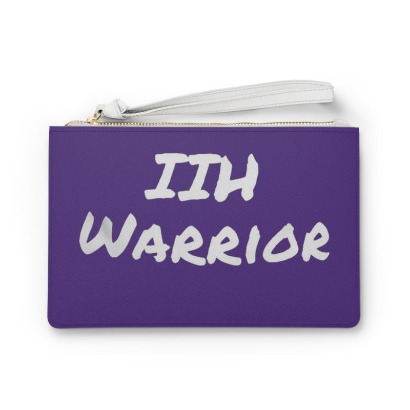 Strong- Brave-Resilient - IIH Warrior - Purple-Clutch Bag