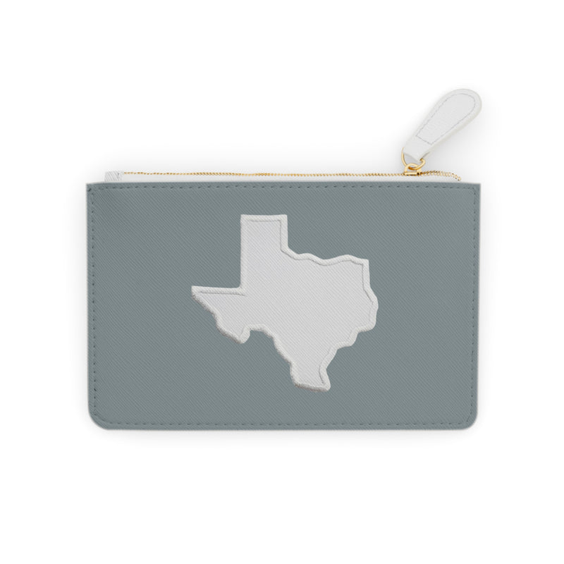 Dallas, Texas Silver Mini Clutch Bag