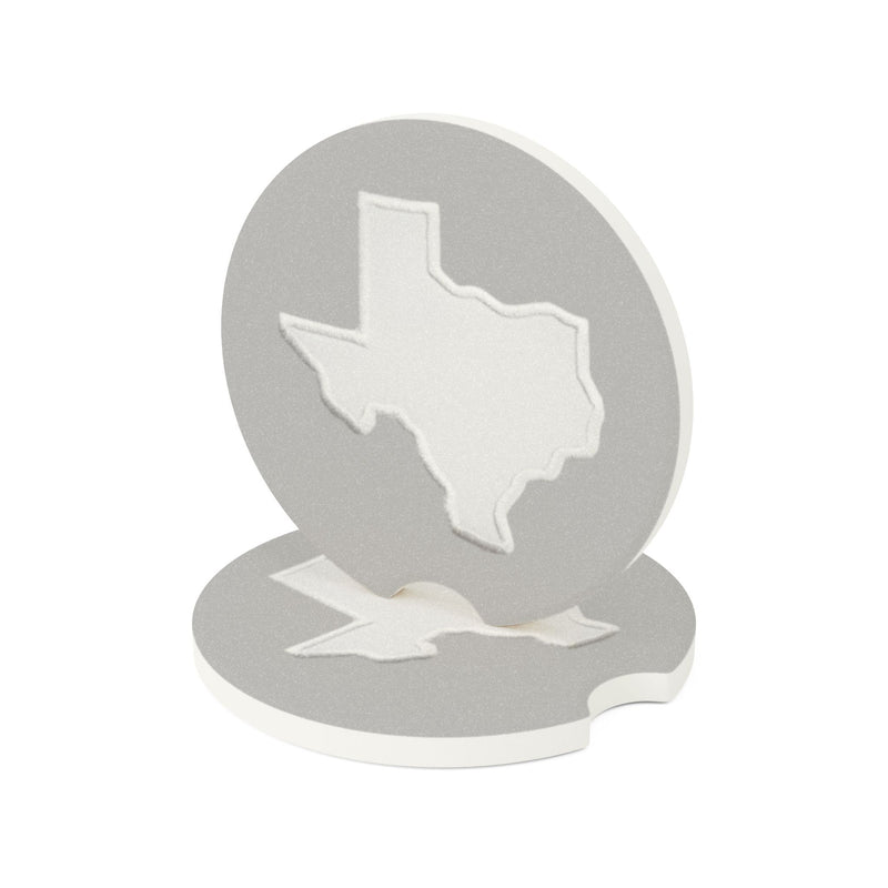 Texas Light Gray Soapstone Car Coaster