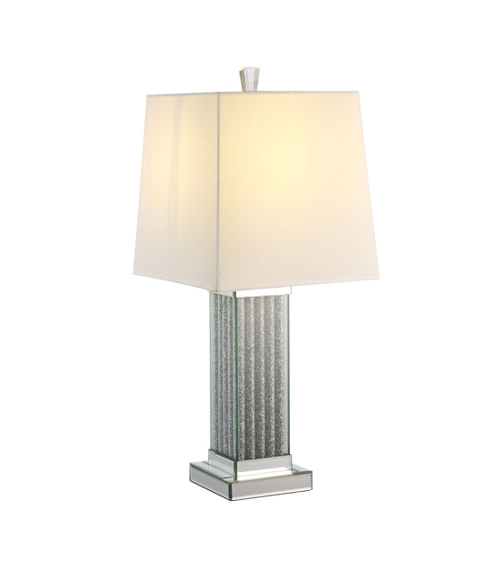 ACME Noralie Table Lamp, Mirrored & Faux Stones 40220