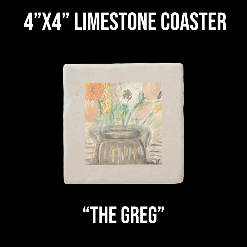 Assorted 4”x4” Limestone Coasters