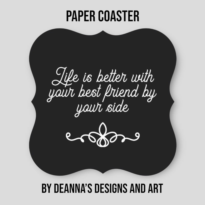 Assorted Paper Coasters by Deanna’s Designs and Art